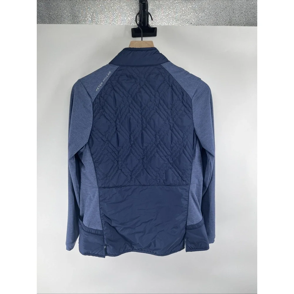 Peter Millar Crown Jacket Quilted Lined Woman's Size Medium‎ Blue